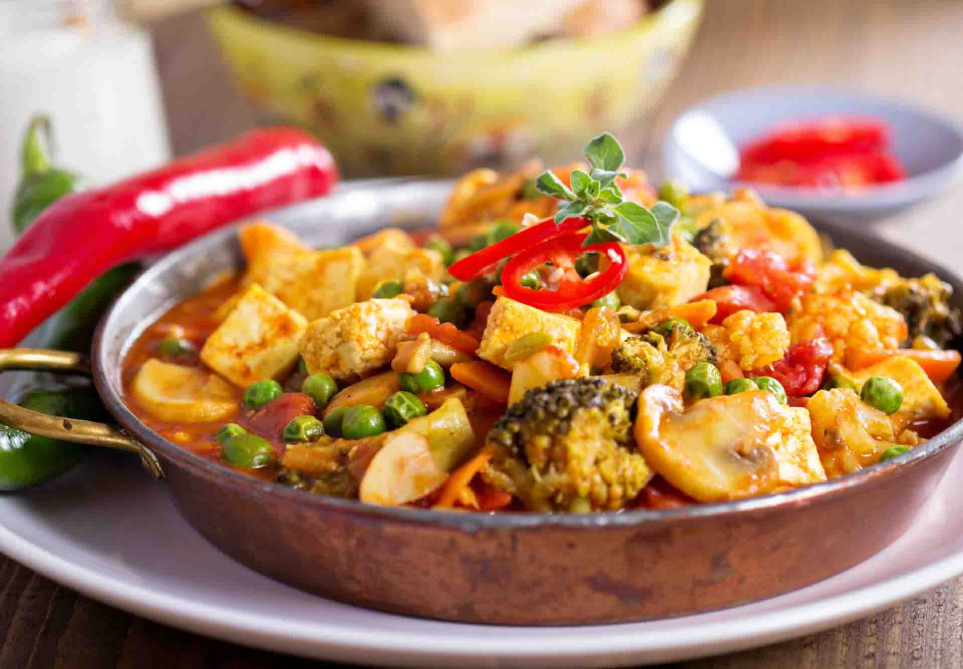 Vegan Tofu Curry with Vegetables