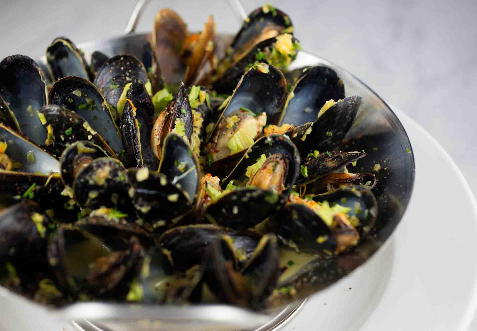 Prince Edward Island's Steamed Mussels