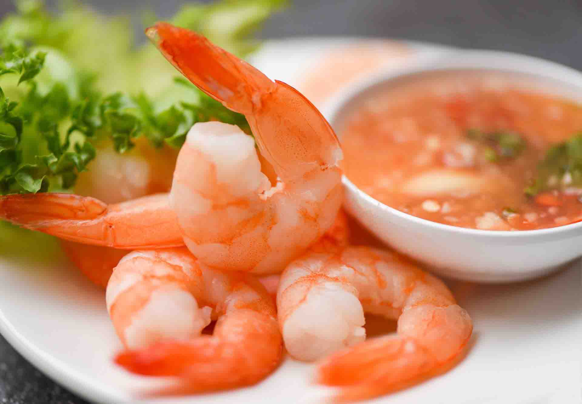 Chinese Shrimp with Tangy Ginger-Scallion Sauce