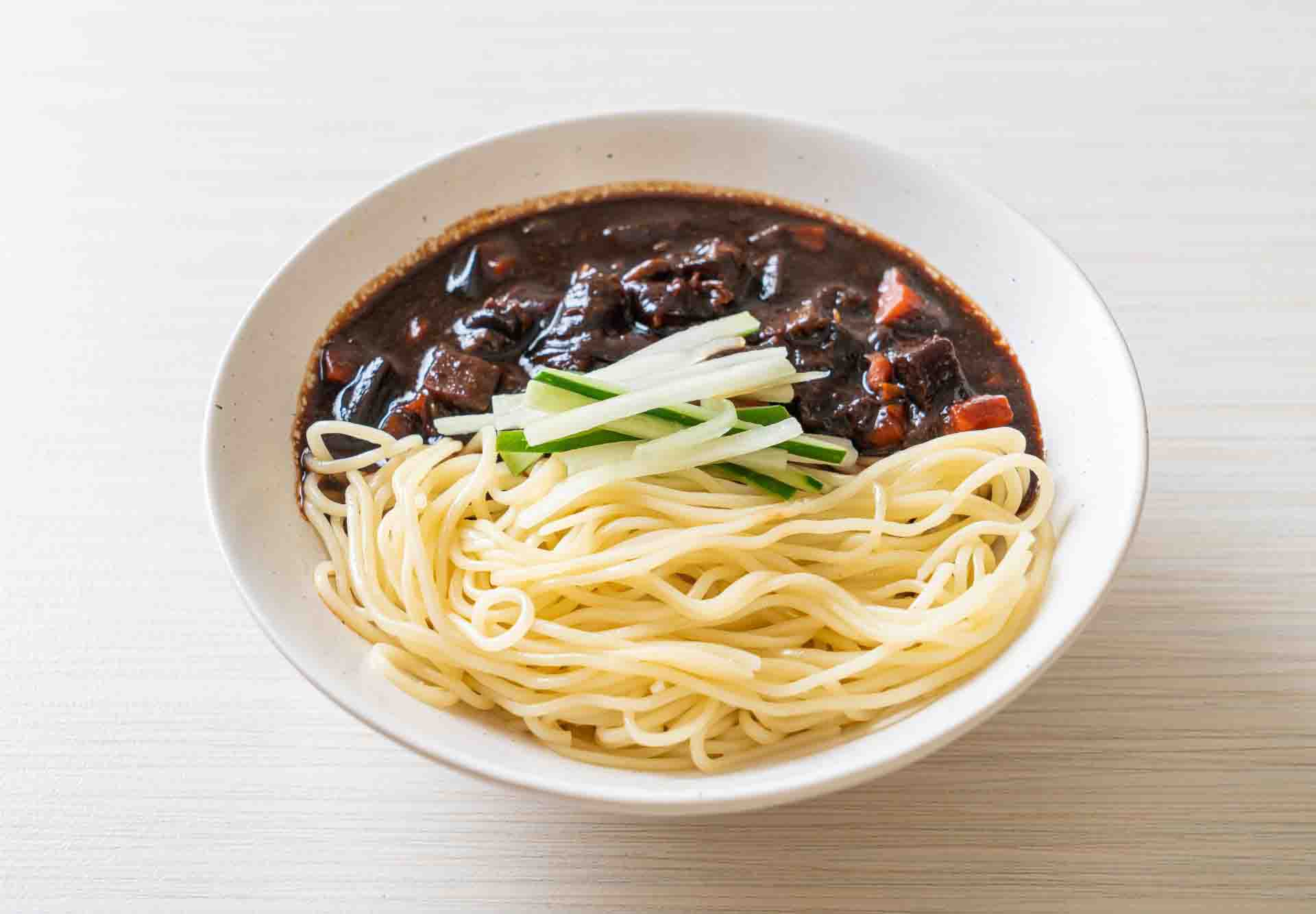 Korean Jajangmyeon (Black Bean Noodles)