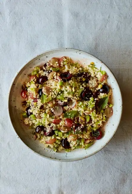 Nik Sharma’s grape, cherry and bulgur salad with fresh herbs