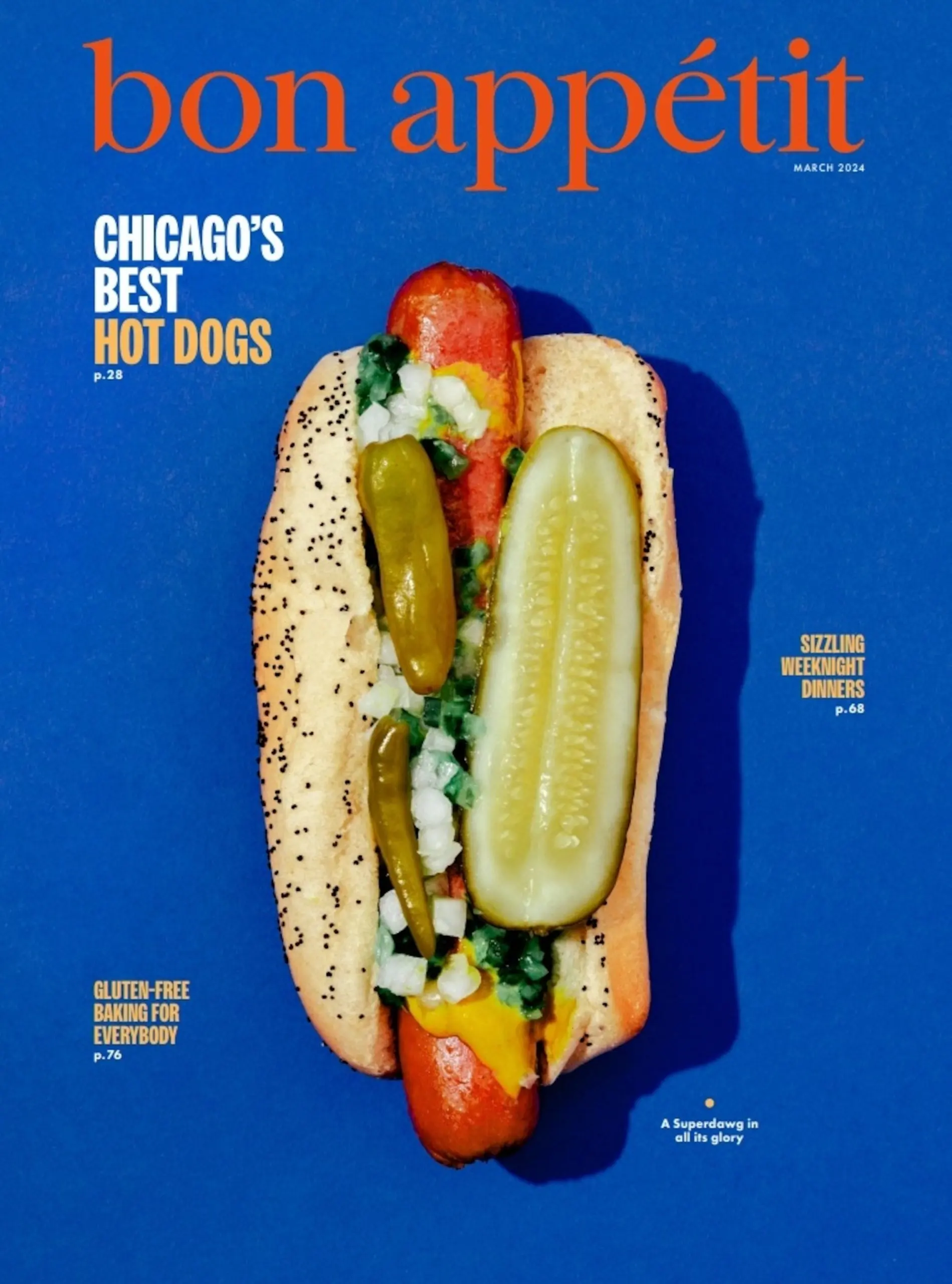 PHOTO: The cover of Bon Appetit's March issue.