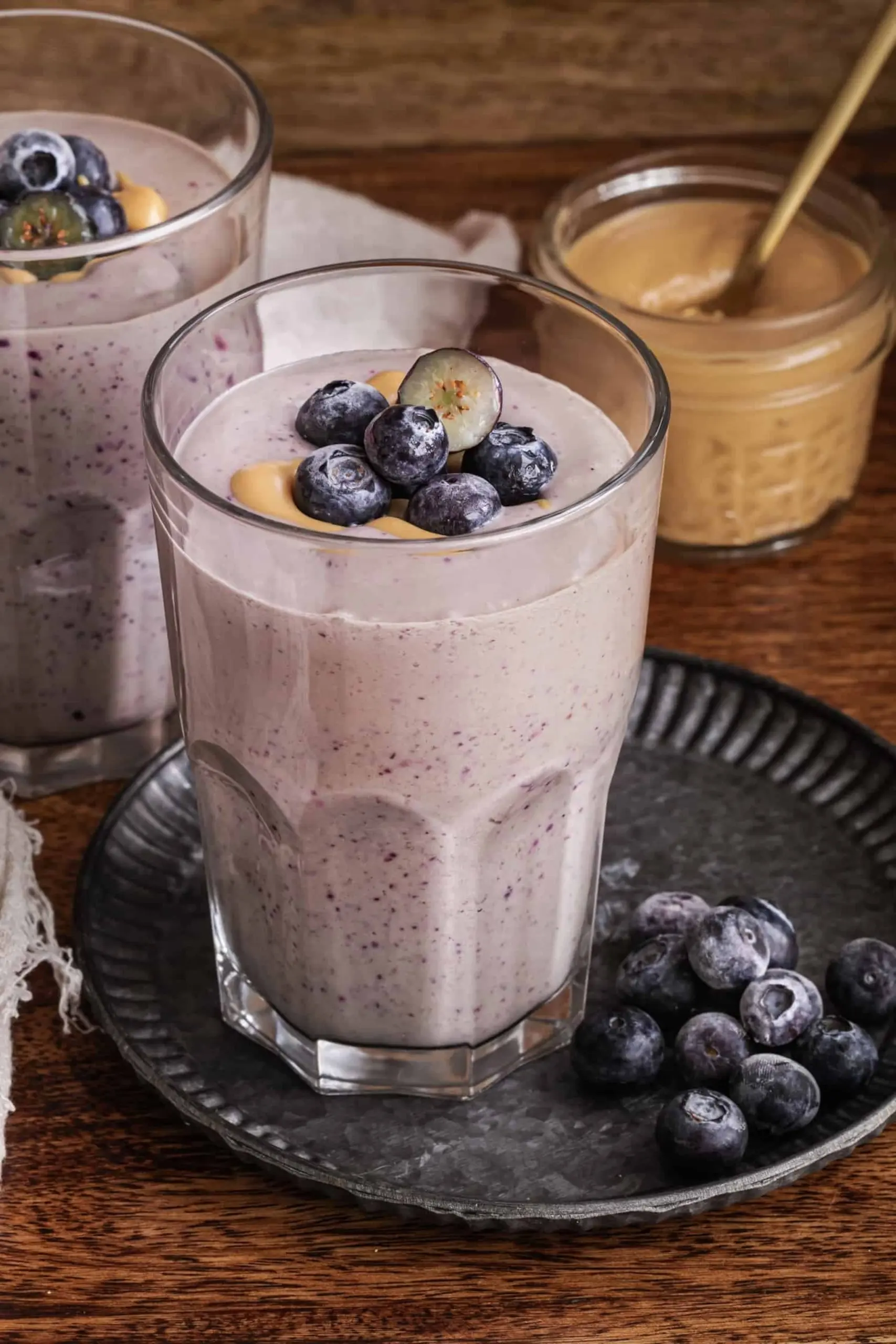 PHOTO: A peanut butter and jelly-inspired smoothie.