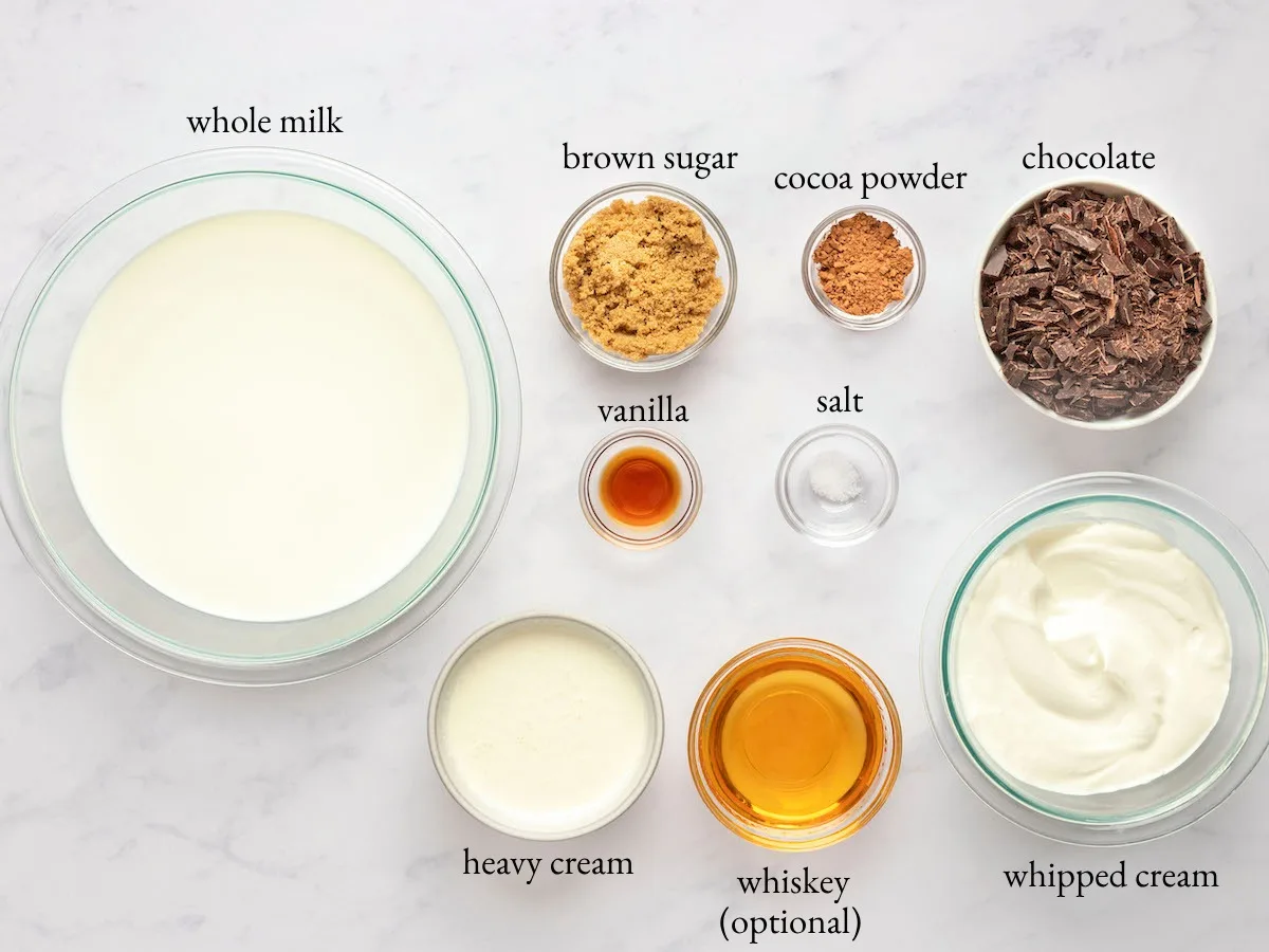 hot chocolate ingredients