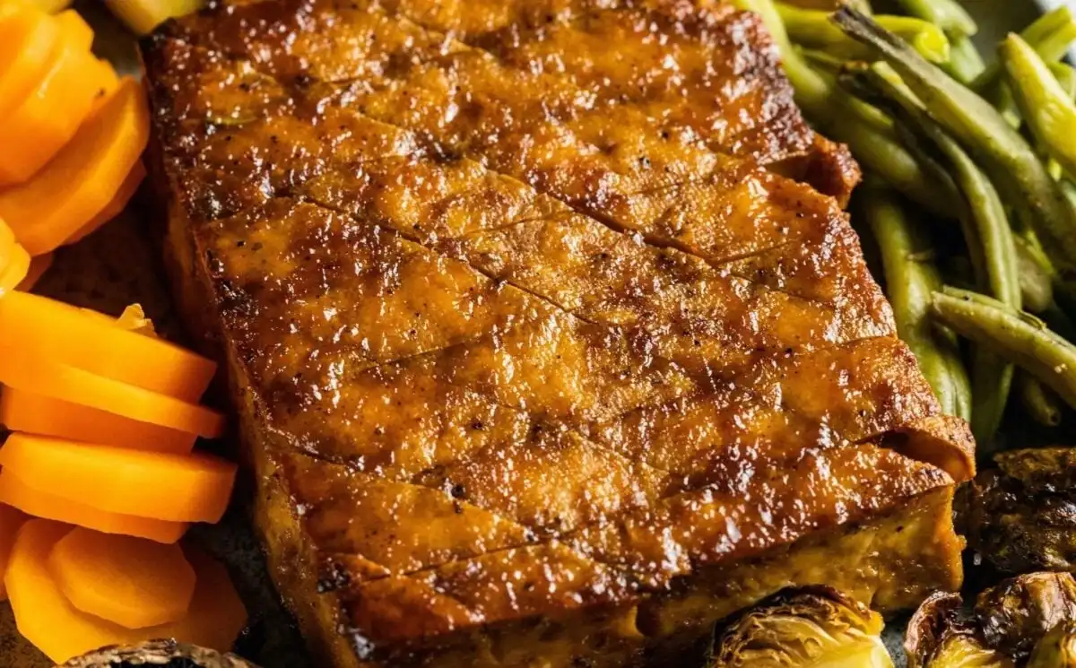 A vegan roast maple tofu