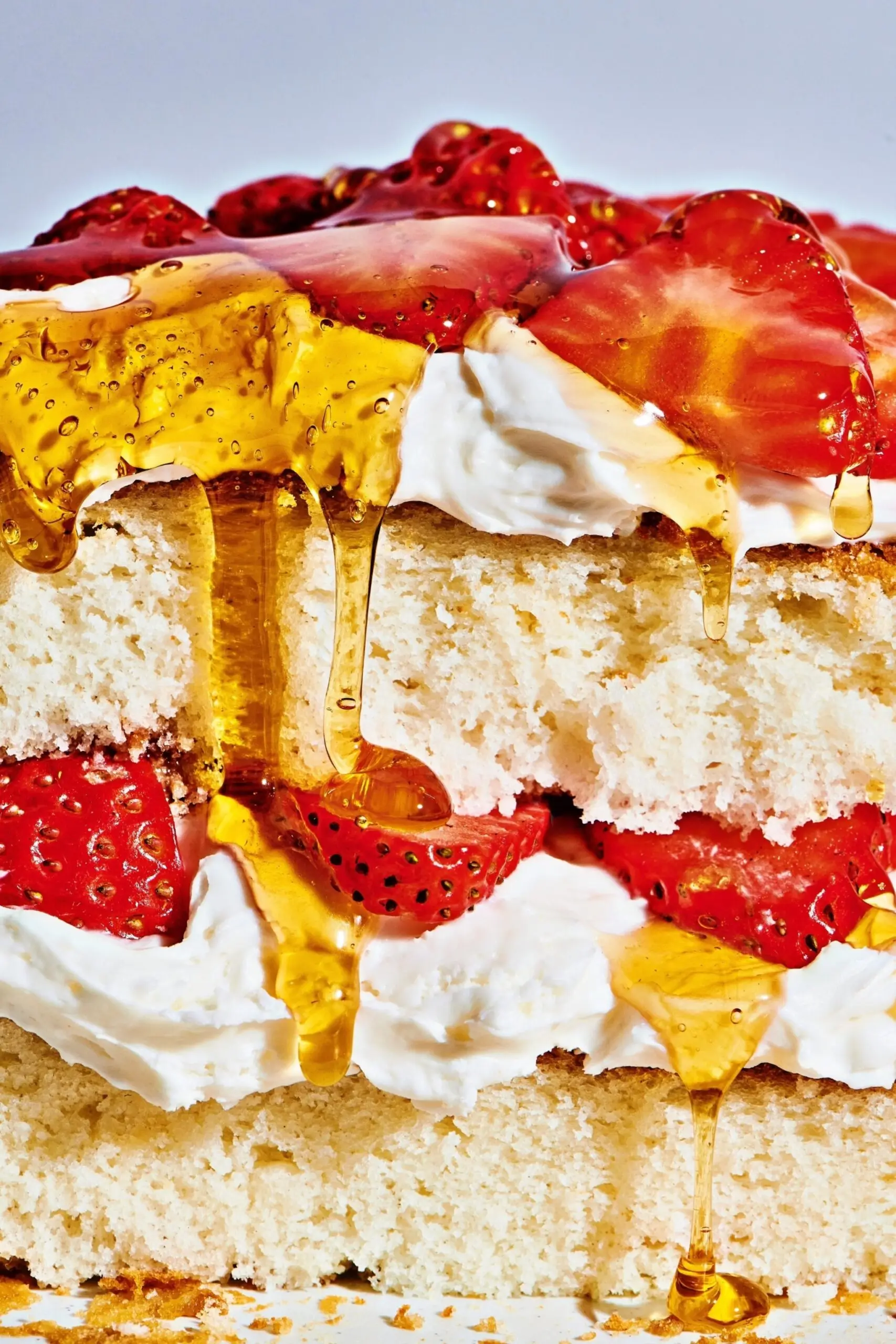 PHOTO: A strawberry honey cake food styled by Diana Jeffra.