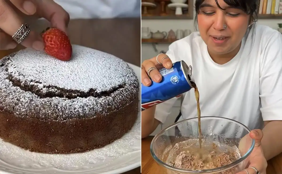 Viral Recipe: This Thums Up Cake Gives A Unique Twist To The Classic Chocolate Cake