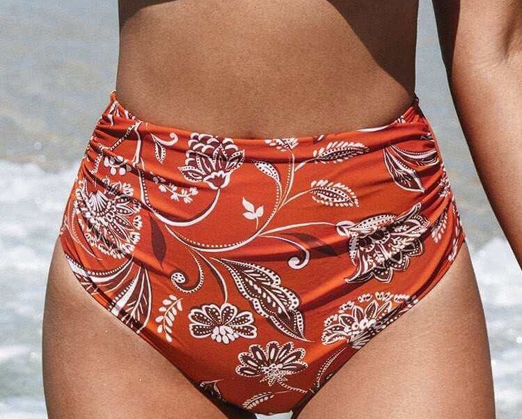 Trendy Shirred Bikini Bottoms