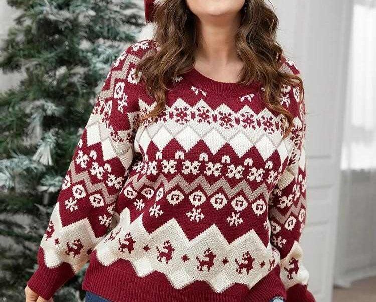 Plus-Size Sweater and Jacket For Christmas