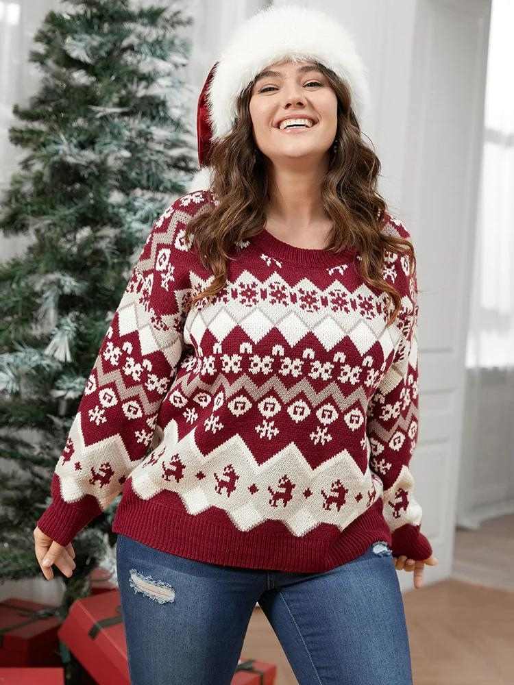 Plus-Size Sweater and Jacket For Christmas