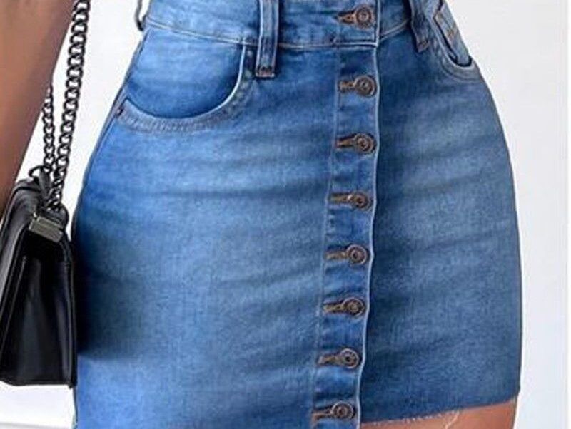 Jean Skirts Are Making A Comeback