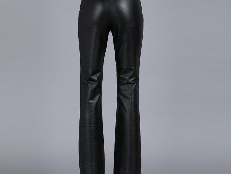 Jeweled Leather Leggings