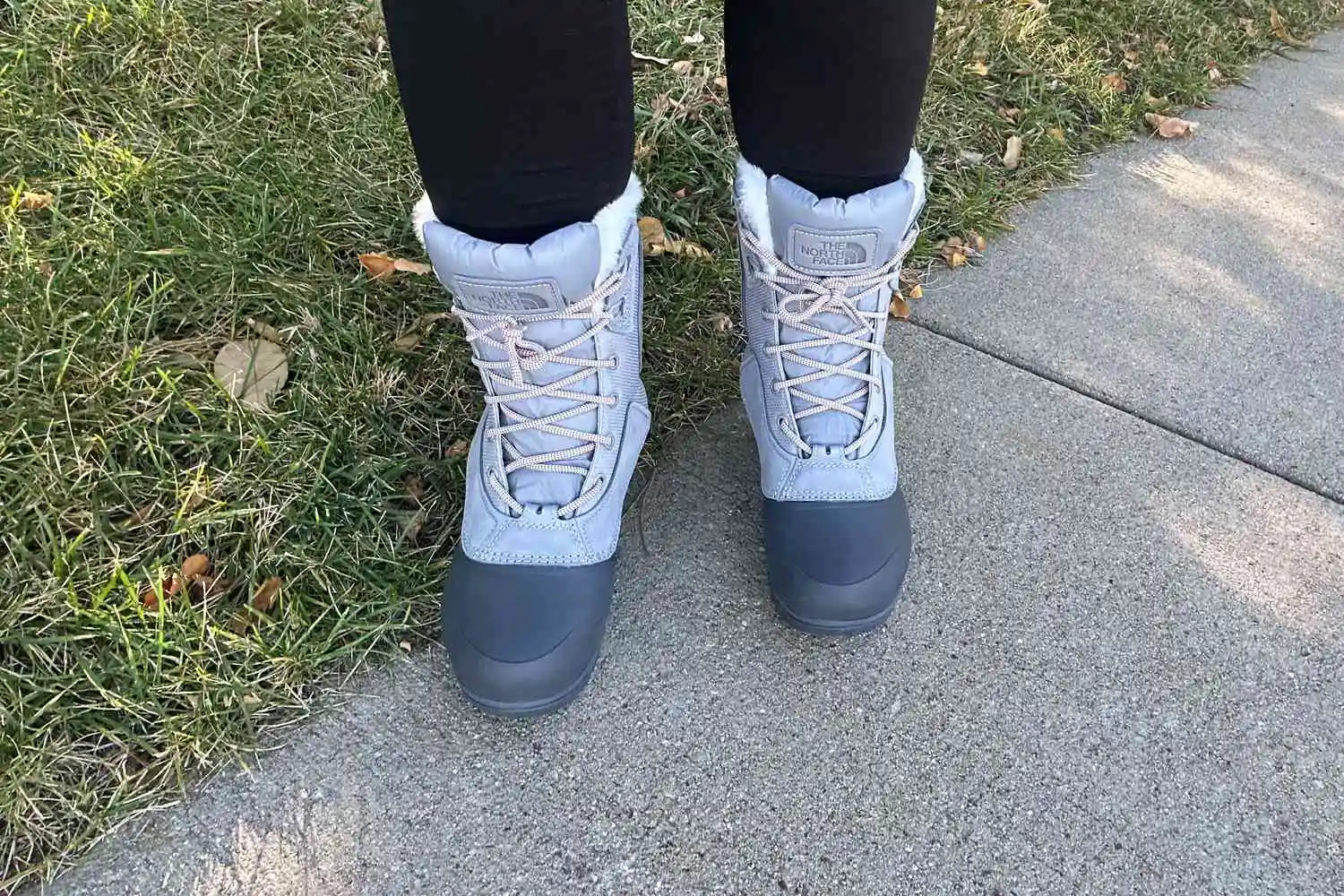 A person wears The North Face Shellista IV Mid WP Boot