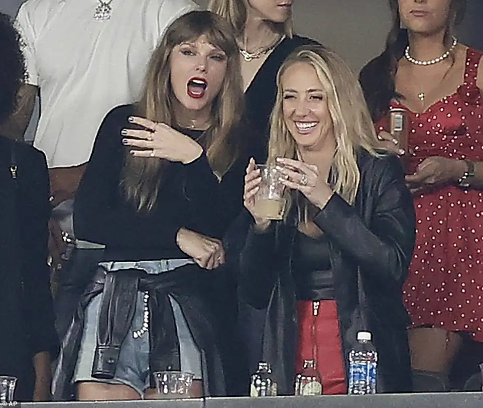 While she was not decked out in Chiefs merch for her second game, the singer blended right in with wives and girlfriends of high-profile sportsmen and women (WAGS); pictured in October