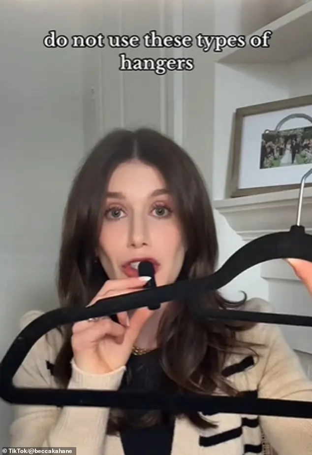 In a new video posted to TikTok, Los Angeles-based stylist Becca Kahane revealed why you should not use velvet hangers in your closet