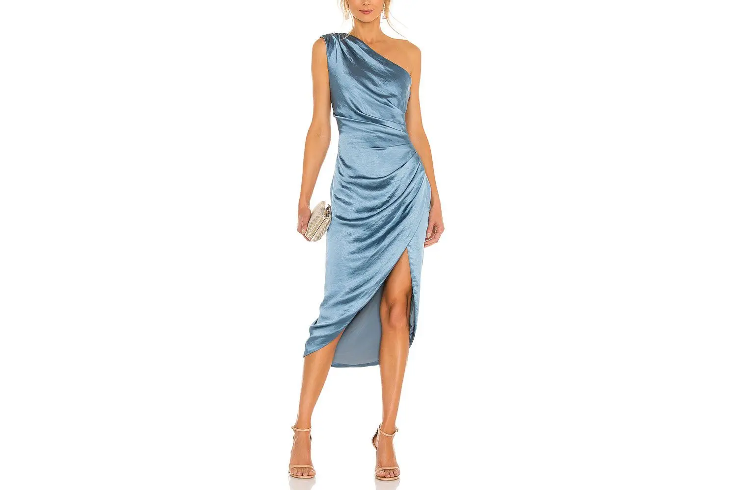 Woman wearing Elliatt Cassini Dress in blue