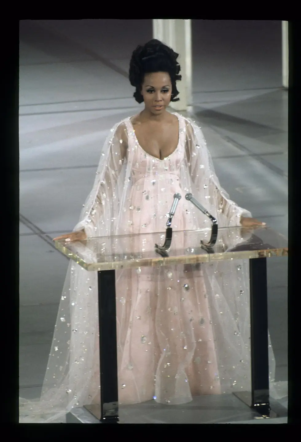 DIAHANN CARROLL 41st annual academy awards show coverage airdate april 14, 1969 photo by abc photo archivesdisney general entertainment content via getty images diahann carroll, presenter honorary award for achievement in choreography