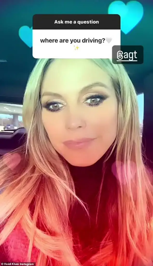 'I am right now driving right now to the America's got Talent set, and today is day two of auditions,' Klum said after signing on to her Instagram. 'And auditions are always my favorite because everyone comes; literally everyone. It's so many people'