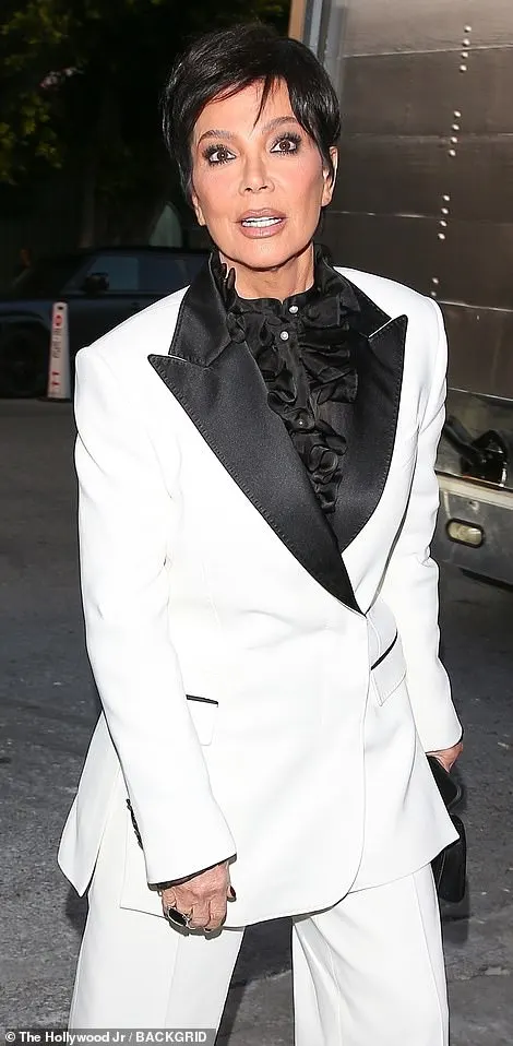 She was supported by her mother Kris Jenner, 68