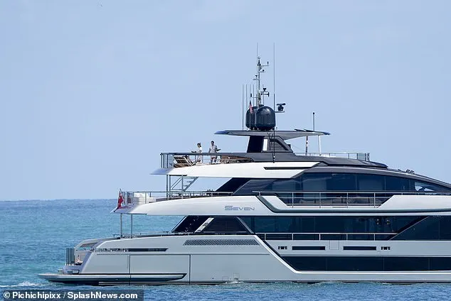 The stunning superyacht has three levels