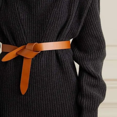 A belt over a jumper