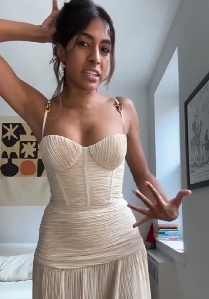 “I Need Your Help”: Woman Sparks Debate After Showing Tan Dress She Planned To Wear To A Wedding