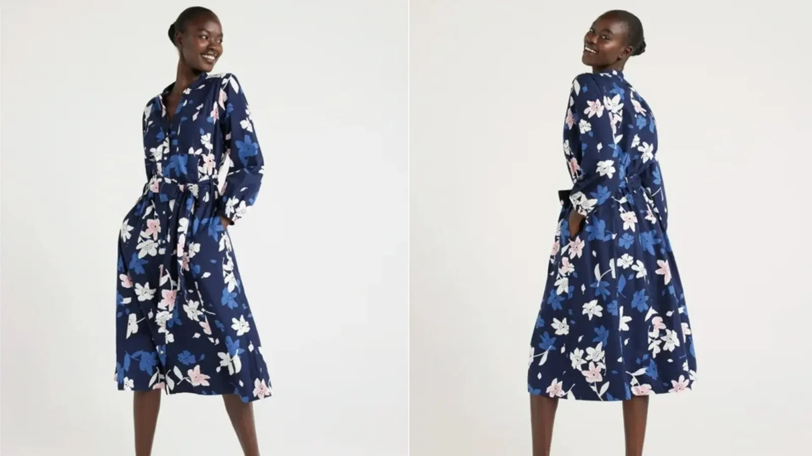 Free Assembly Floral Midi Dress