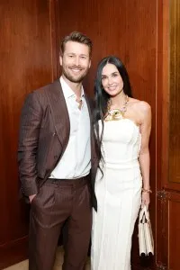 Glen Powell and Demi Moore attend THR Power Stylists presented by Instagram at Sunset Tower Hotel on March 27, 2024 in Los Angeles.