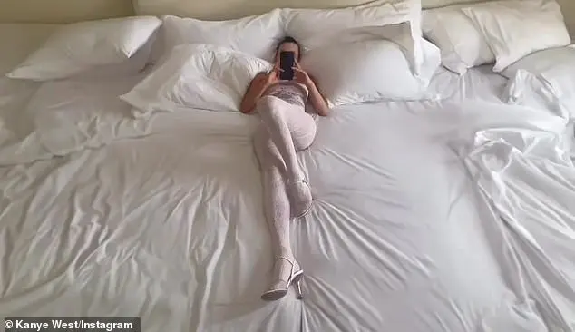 On occasion, Kanye will also take to his main Instagram page to uploaded photos of his scantily-clad wife. Last week, he shared a snap of Bianca laying in a massive bed as she scrolled through her phone