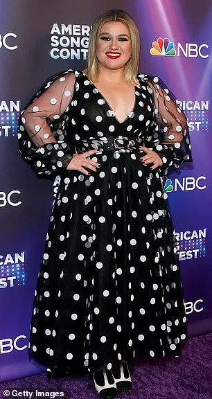 The American Idol veteran seemed incredibly slender in a dress with a white top portion and black lower half on her talk show on Monday. Seen in March 2022