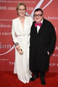 NEW YORK, NY - OCTOBER 22:  Meryl Streep and Lanvin Designer Alber Elbaz attend The FGI 32nd Annual Night Of Stars at Cipriani, Wall Street on October 22, 2015 in New York City.  (Photo by Dimitrios Kambouris/Getty Images)