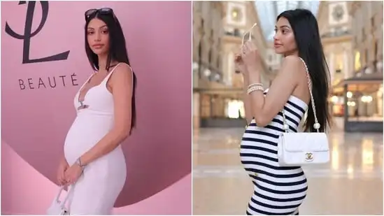 Alanna Panday shows off her baby bump in stylish bodycon dresses. (Instagram)