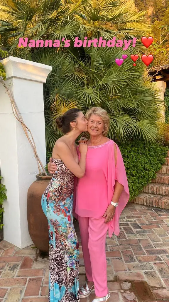 Catherine Zeta-Jones' daughter Carys with her beloved grandmother