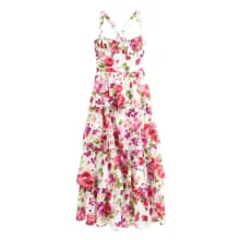 Product image of Abercrombie & Fitch Lace-Up Back Tiered Maxi Dress