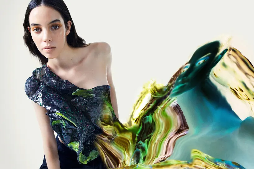 kim mesches color-changing resin tops dresses heat-activated technology