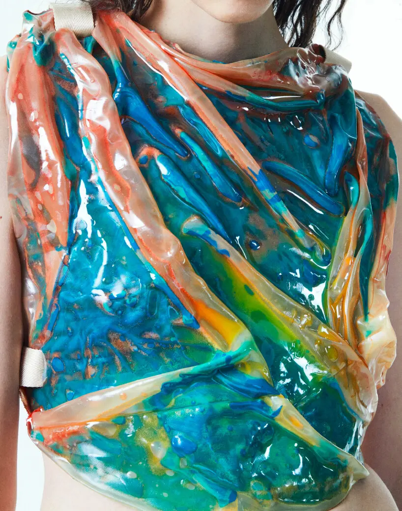 kim mesches color-changing resin tops dresses heat-activated technology