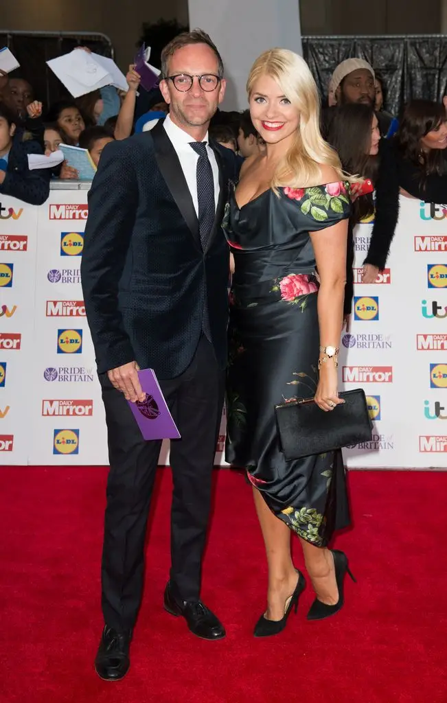 Dan Baldwin with arm around Holly Willoughby