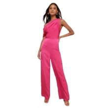 Product image of Babe Energy Satin One-Surger Wide Leg Jumpsuit