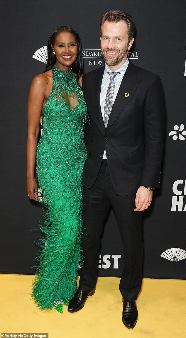 Ubah Hassan, 40, and her partner Oliver Dachsel, 44, attended  the food insecurity event City Harvest Presents The 2024 Gala: Magic of Motown held at Cipriani 42nd Street in New York City on Wednesday