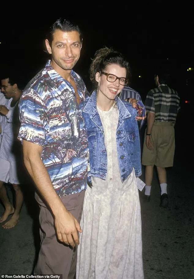 Jeff and Geena during Performance of Cirque du Soleil on March 27, 1988
