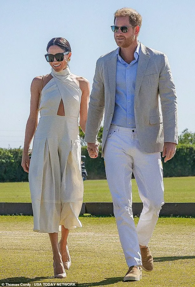 Meghan Markle put on a stunning display as she and Prince Harry arrived hand-in-hand at a charity polo match in Miami