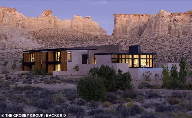 It also has a separate four-bedroom private home (seen), which doesn't list its price on the website but 'offers consummate privacy' while boasting 'spectacular desert views'