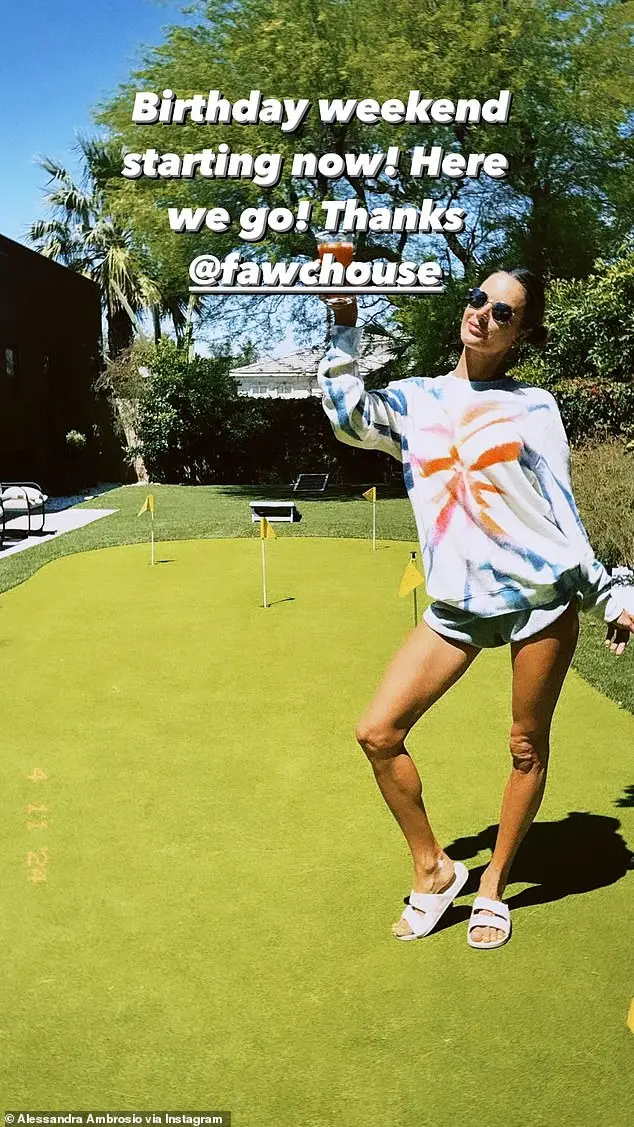 The Vogue cover girl was dressed down as she thanked FAWC House, a VIP membership service that provides serious discounts