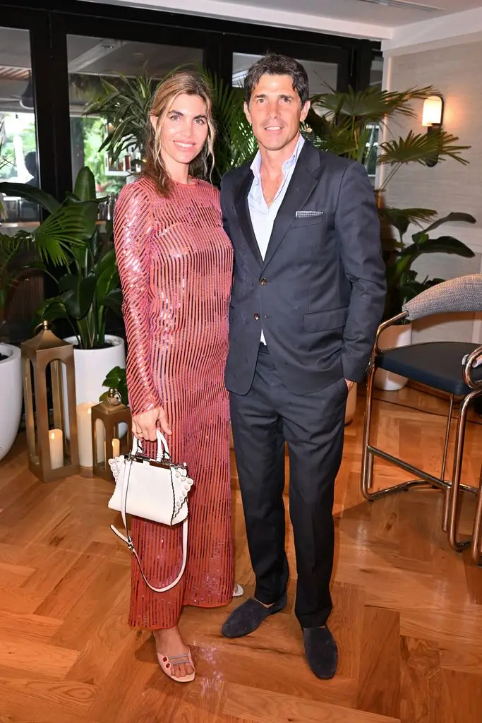 Delfina Blaquier and Nacho Figueras attend the Sentebale 'Potential is Waiting' panel discussion and seated dinner in Miami Beach, Florida.