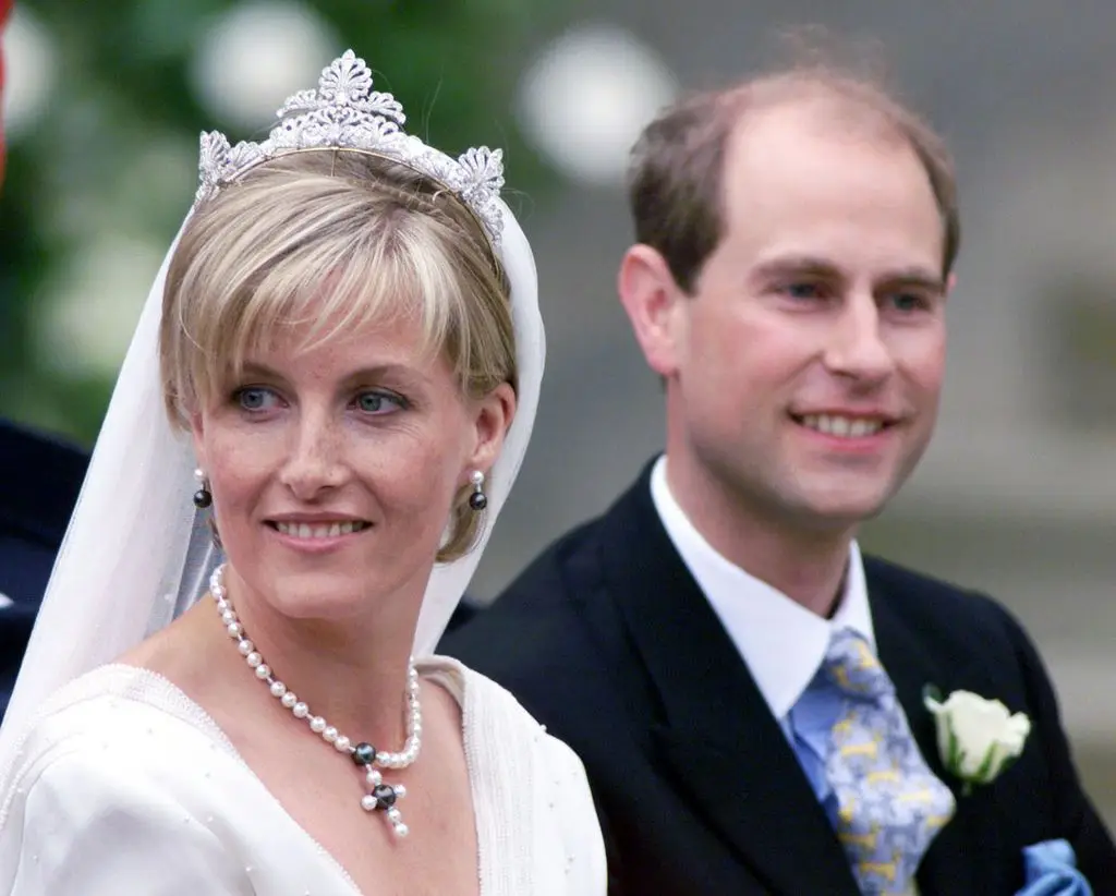 Prince Edward and Duchess Sophie on their wedding day