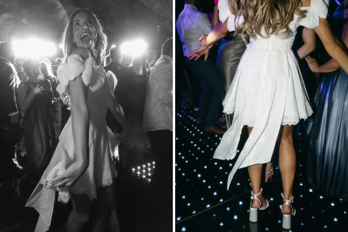 Kelsie Miller wears her mom's wedding dress