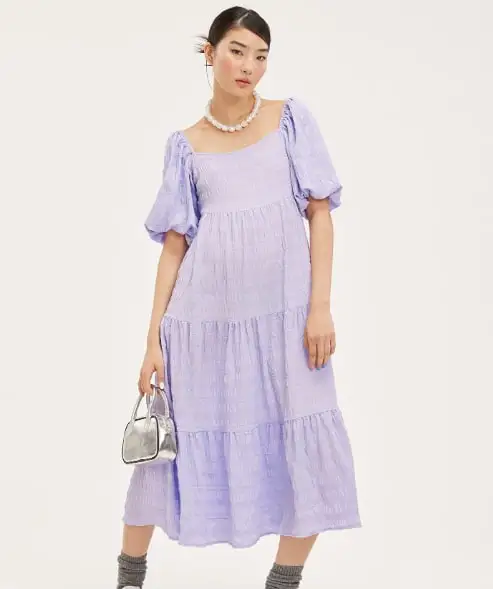 monki lilac midi dress