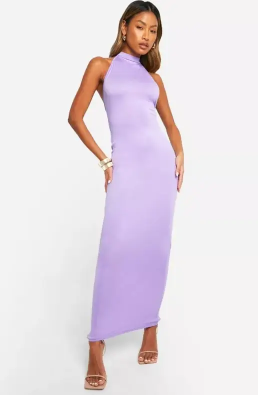 boohoo lilac dress