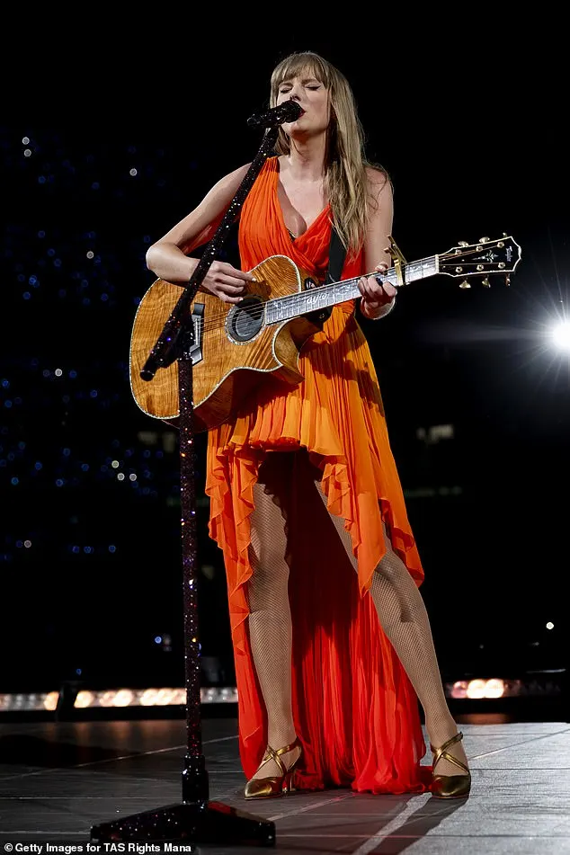 While on stage, the Grammy winner notably gave a shout out to the actress's daughters. At one point while playing the guitar, she told the audience, 'I have to say that on Folklore, some of my favorite characters are named James, Inez and Betty'; seen earlier this month in Madrid