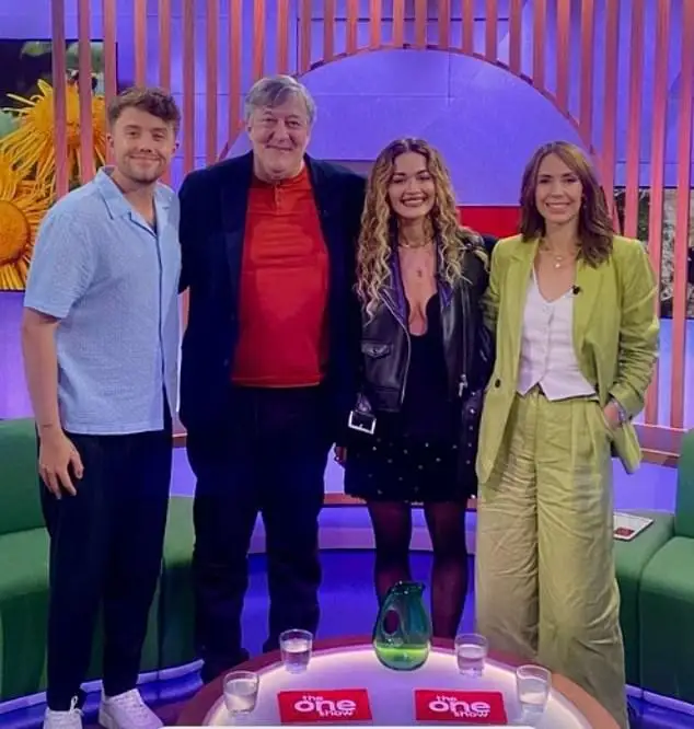 As Rita confessed to show hosts Roman Kemp (far left) and Alex Jones  (far right) that Met Gala red carpet is 'one of the scariest', Stephen clarified with the star that she was discussing the New York museum